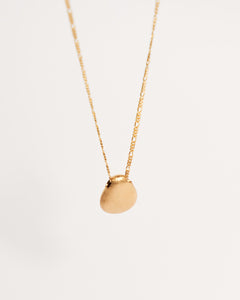 Teardrop Pendant (Dual Finish) Necklace, Solid Gold