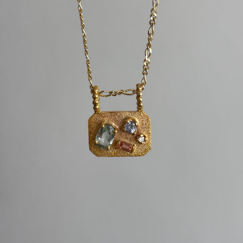 Medley Pendant No. 13 Necklace (Octagon), Solid Gold | ONE-OF-A-KIND