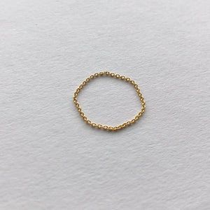 Barely There Second Skin Chain Ring, Solid 18k Gold