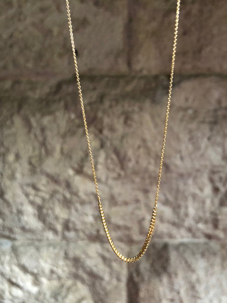 Mixed Chains Necklace, Solid 18k Gold